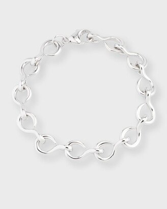 Sterling Silver The Twist Luxe Infinity Bracelet