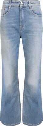 Distressed Bootcut Jeans-AD