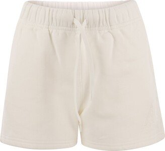 Cotton Shorts With Embroidered Logo-AA