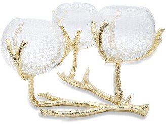 Alice Pazkus Gold 3 Branch Centerpiece