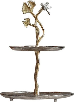 Cherry Blossom 2-Tier Serving Stand