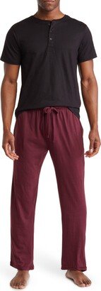 SLEEPHERO Short Sleeve Henley & Pants Pajama Set