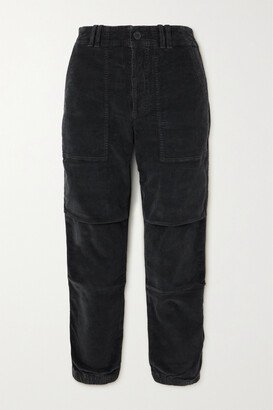 Agni Cotton-blend Corduroy Tapered Pants - Gray