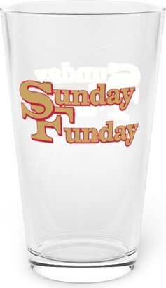 San Francisco 49Ers Sports 16 Oz Football Pint Glass | Sunday Funday Barware - Tailgate Drinkware Man Cave Essentials