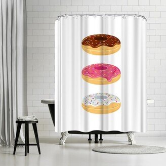 71 x 74 Shower Curtain, Not Enough Donuts by Samantha Ranlet