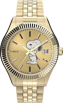 Women's Peanuts x Waterbury Legacy Watch - Gold-Tone Bracelet Gold-Tone Dial Gold-Tone Case