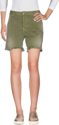 Denim Shorts Military Green-AA