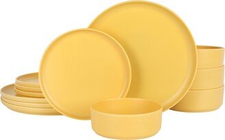 Canyon Crest Stackable Matte Melamine 12 Piece Set, Service for 4