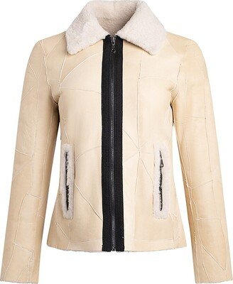 Made For Generations™ Sectional Shearling Moto Jacket