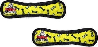 Tuffy Ultimate Bone Yellow Bone, 2-Pack Dog Toys