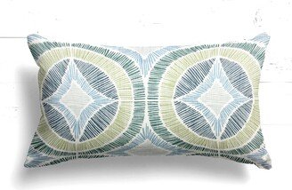 Sale 24x12 Limited Edition Indoor Pillow Covers Decorative Home Decor Lumbar Blue Green Pronto Cove