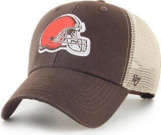 Men's Brown, Natural Cleveland Browns Flagship Mvp Snapback Hat - Brown, Natural