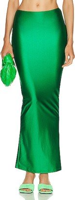 Melissa Simone Maxi Skirt in Green