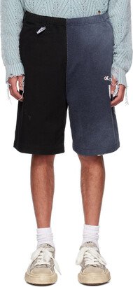 Black & Blue Combined Shorts