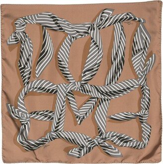 Knotted Print Scarf-AA