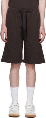 Black Flocked Shorts