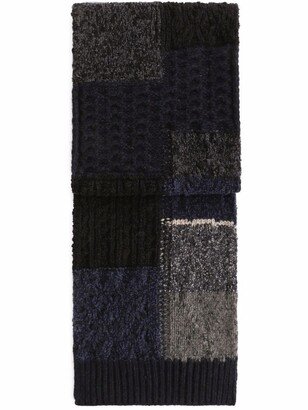 Patchwork Virgin Wool-Blend Scarf