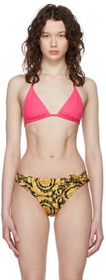 Pink Greca Chain Bikini Top