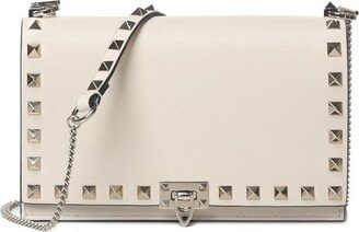 Garavani Rockstud Foldover Top Clutch Bag-AB