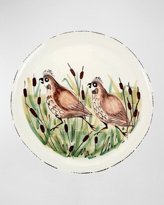 Wildlife Quail Round Platter