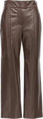 Skinny Fit Leather Pants-AA