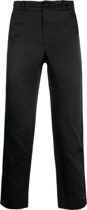 Satin Straight-Leg Trousers