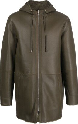 K13883 reversible leather coat