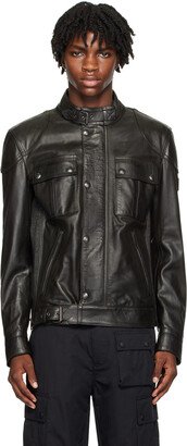 Black Waxed Leather Jacket