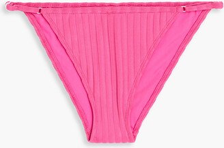 The Lulu ribbed recycled low-rise bikini briefs