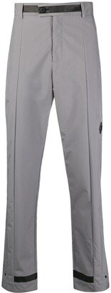 Logo-Plaque Straight-Leg Trousers-AJ