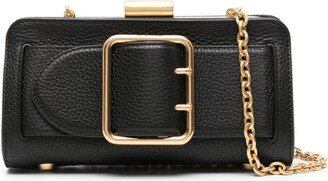 Simkhai Nolan oversized-buckle leather clutch bag