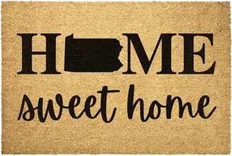 Pennsylvania State Doormat Home Sweet Door Mat Outdoor Rug Decor Housewarming Summer Winter Christmas House Gift