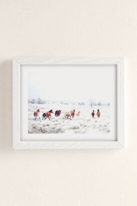 Kevin Russ Winter Horses Art Print