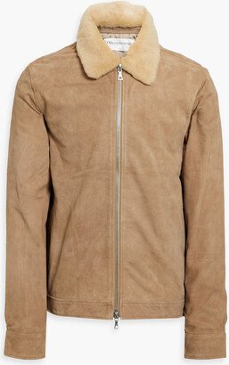 Otto shearling-trimmed suede jacket