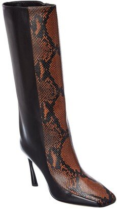 Mabyn 85 Snake-Embossed Leather Boot