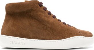 High-Top Suede Sneakers