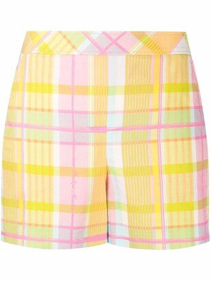 Checked Cotton Shorts