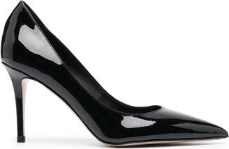 Eva 80mm patent leather pumps