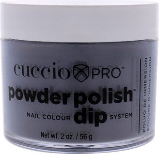 Pro Powder Polish Nail Colour Dip System - Black With Red Glitter by Cuccio Colour for Women - 1.6 oz Nail Powder