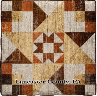 Lancaster County, Pa Barn Quilt Drink Coaster Set Vil7