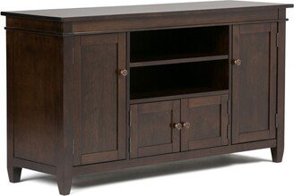 Sterling Solid Wood TV Stand for TVs up to Dark Tobacco Brown - WyndenHall