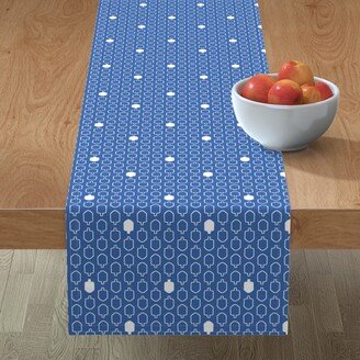 Table Runners: Mod Dreidels Inverse Table Runner, 72X16, Blue