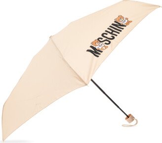 Umbrella With Logo Unisex - Beige