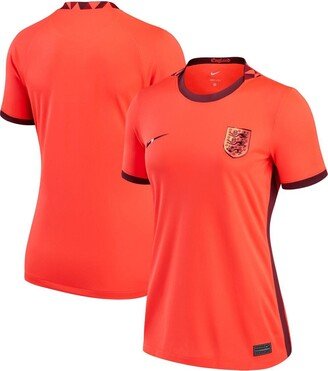 Women's Red England Women's National Team 2022/23 Away Replica Blank Jersey