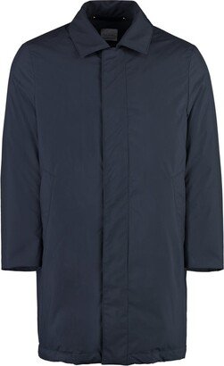 Long-Sleeved Buttoned Parka