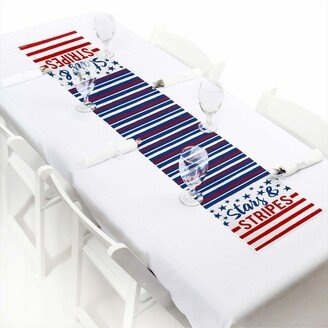 Big Dot Of Happiness Stars & Stripes - Petite Usa Patriotic Party Paper Table Runner - 12 x 60 inches