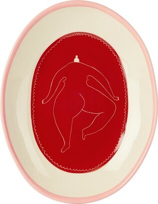 Laetitia Rouget Pink & Red Friday Night Plate