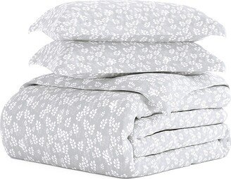 Linens & Hutch Wheatfield Microfiber 3-Piece Duvet Cover Set