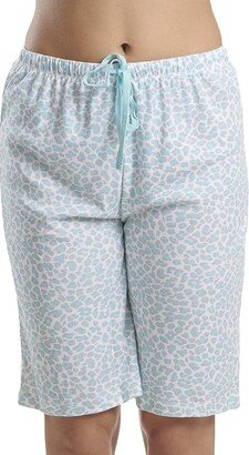 Women's Pajamas Cropped Pj Bermuda Short (Spotted Leopard) Women's Pajama