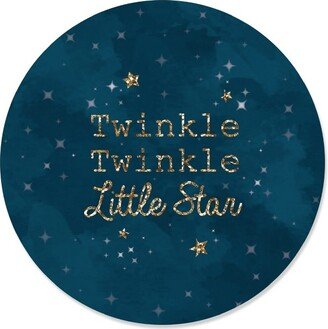 Big Dot of Happiness Twinkle Twinkle Little Star - Baby Shower or Birthday Party Circle Sticker Labels - 24 Count